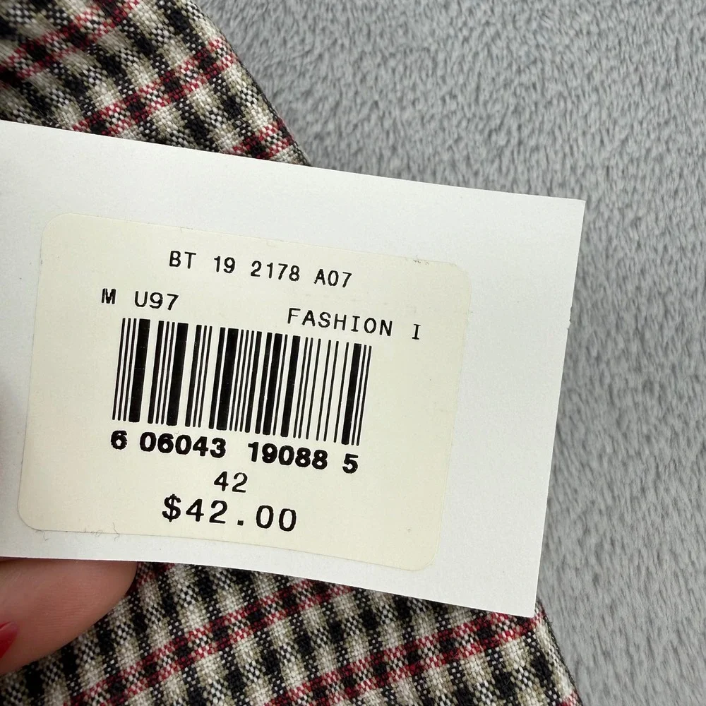 Polo Jeans Co Ralph Lauren Mens Brown Gingham‎ Check Dog Shorts Size 42